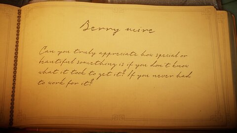 Unravel part 2, Berry Mire
