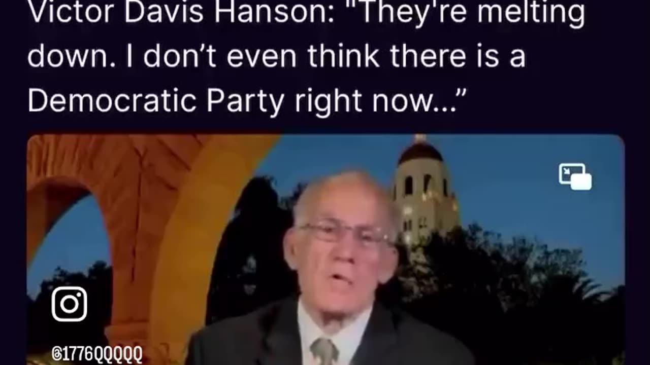They're melting down. I don't even think there is a Democratic Party right now