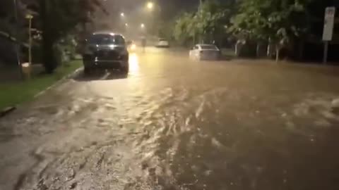 Multiple water rescues are underway in Durham, North Carolina as severe flash flooding