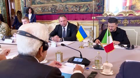 🤝🌍 Ukraine Russia War | Zelenskyy Discusses Support with Italian President in Rome | RCF