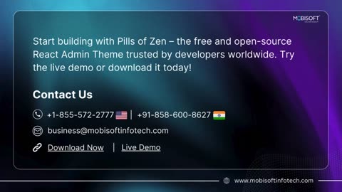 Pills of Zen – Free & Open Source React Admin Theme for Scalable Dashboards