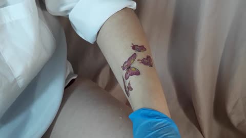 Buterflies temporary tattoo sticker magic art design