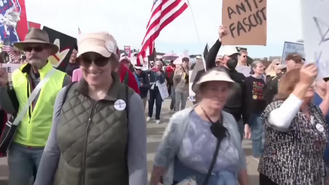 Americans Celebrate "No Kings Day"