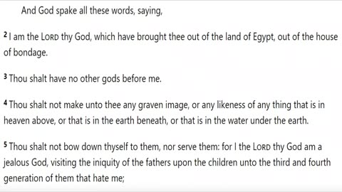 THE TEN COMMANDMENTS