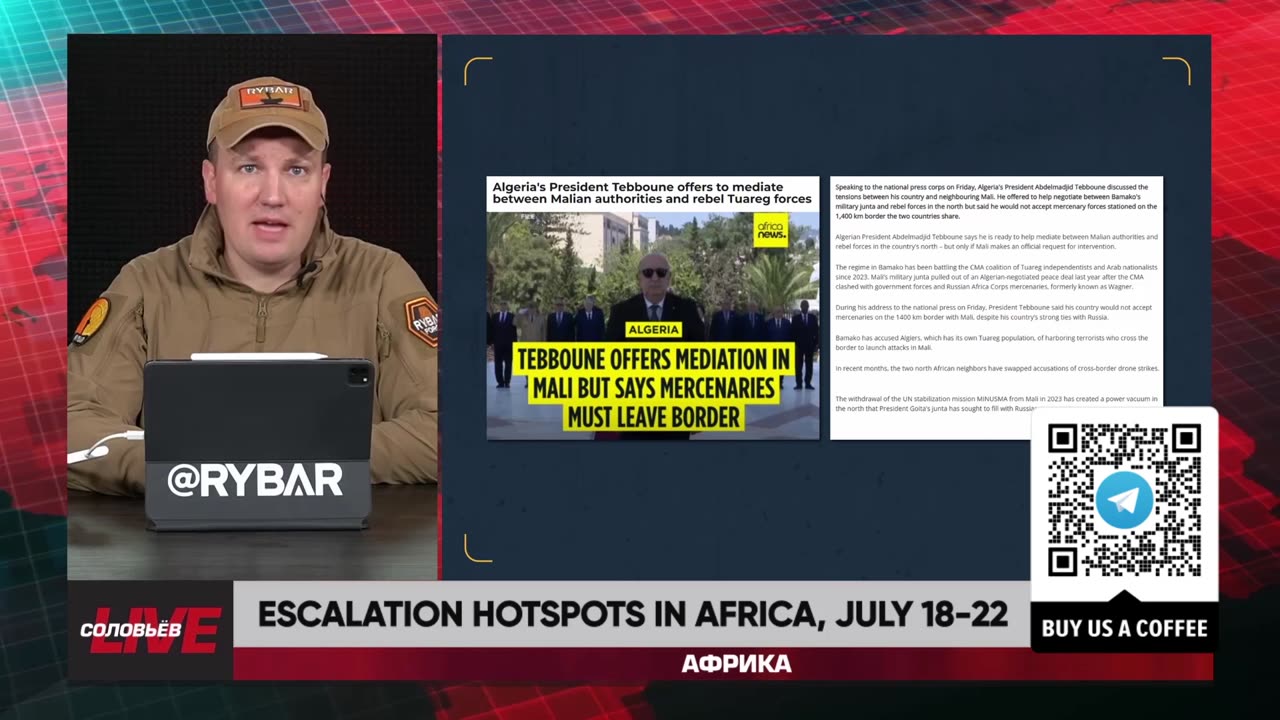 🇷🇺 🏹 🎣 Rybar Live: Escalation hotspots in Africa, July 18-22
