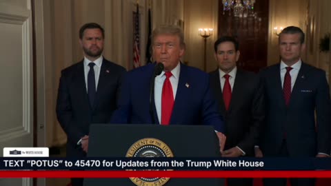 President Trump Addresses The Nation : The Bombing Of 3 Iranian Nuclear Facilities