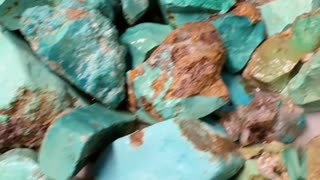 20250701-10 Turquoise Rough: Uncracked Color Code Raw Stone