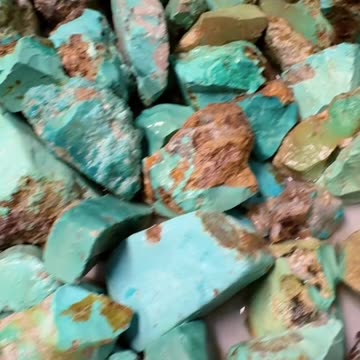 20250701-10 Turquoise Rough: Uncracked Color Code Raw Stone