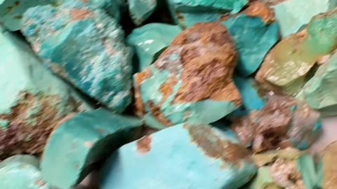 20250701-10 Turquoise Rough: Uncracked Color Code Raw Stone