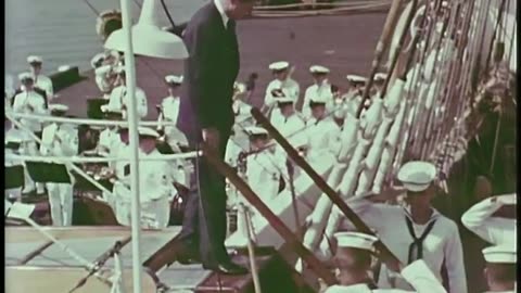 President Kennedy Visits the Coast Guard Barque Eagle