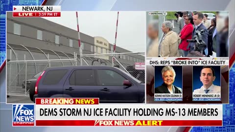 Arrest of the Newark mayor for trespassing at an ICE detention facility