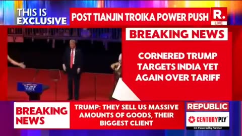 Donald Trump says it's getting late in a message to India