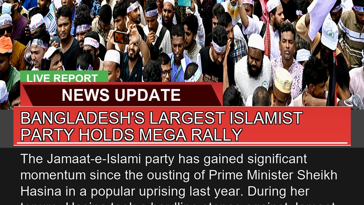 Bangladeshs Largest Islamist Party Holds Mega Ral
