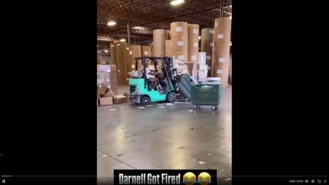 So this dude gets fired and then does this on video in the warehouse