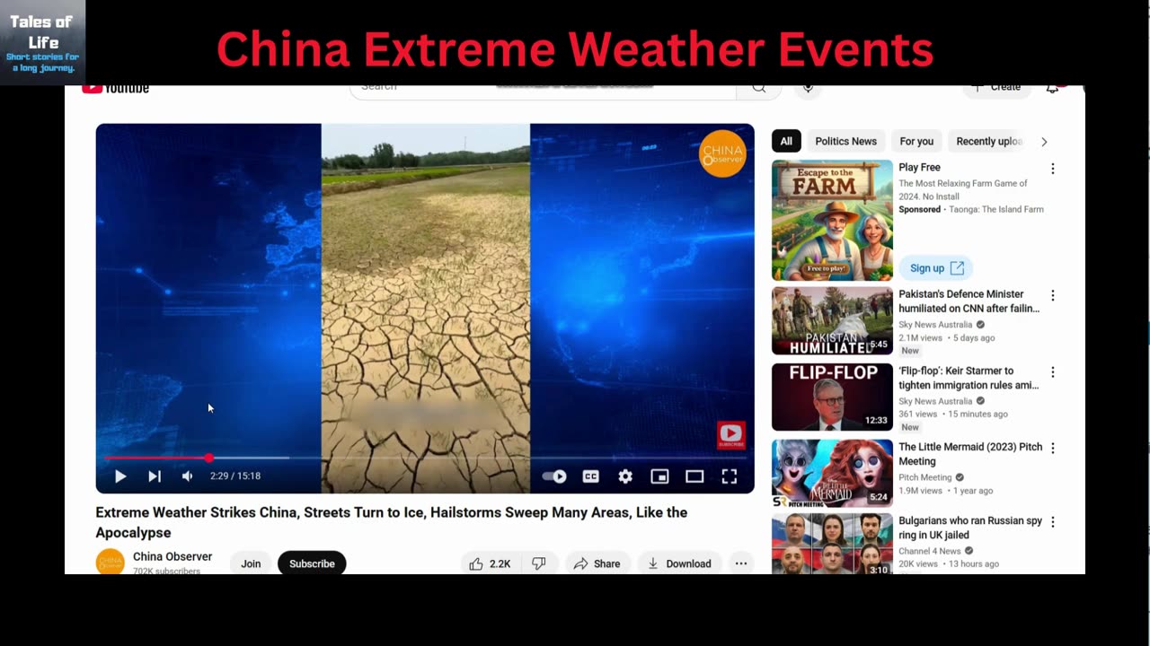 China Extreme Weather Events