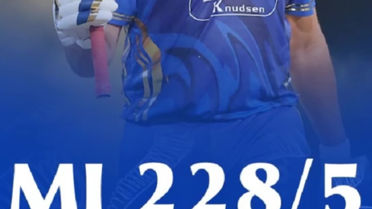 MI gave target of 229 runs to GT in the Eliminator match of ipl25 in Mullanpur.