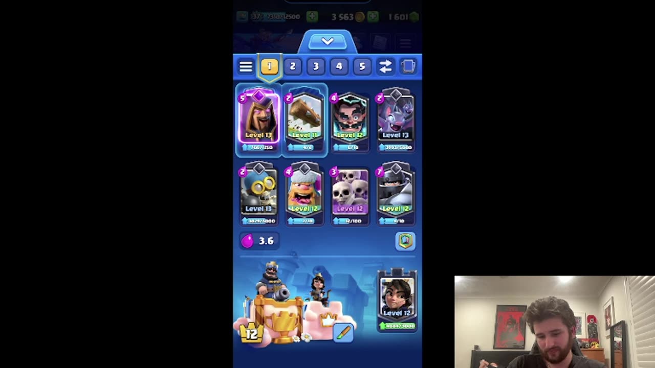 Playing Clash Royale!