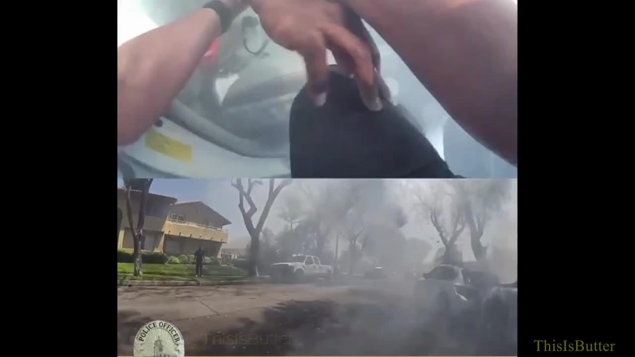 Good Samaritan and Fullerton officer helps rescue man from burning car