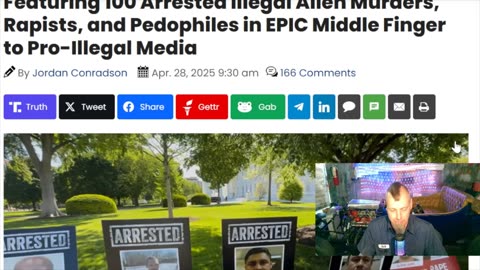 EPIC! White House Lines Media Lawn with Signs Featuring 100 Arrested Illegal Aliens