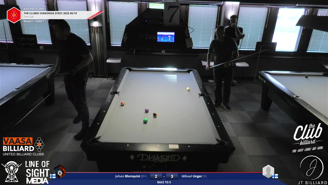 LIVE !! Table 7 Viikkokisa (9-pallo) Vaasa