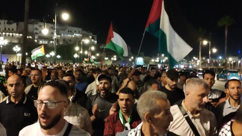 مسيرة شعبية دعما لغزة الوفاء لدماء الشهداء طنجة 15 07 2025 امريكا عدوة الشعوب
