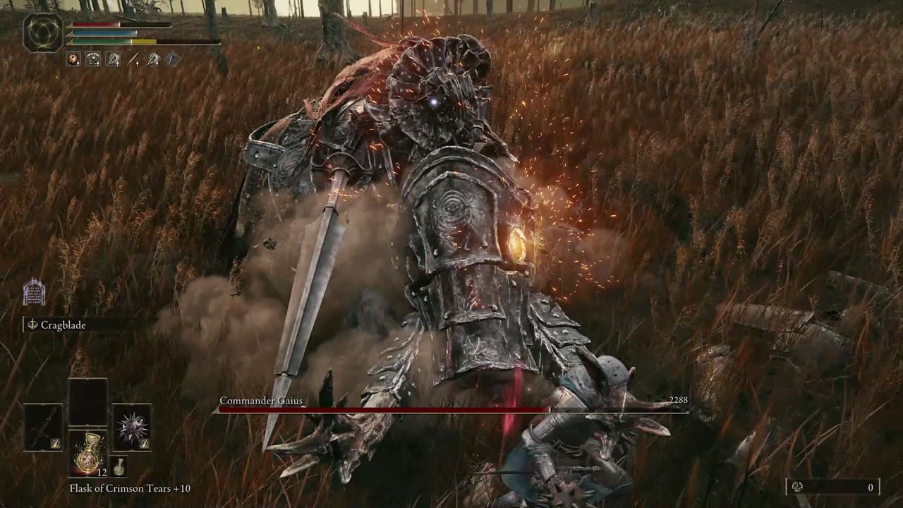 RL1 Commander Gaius 2 Hits Taken (Elden Ring: Shadow of the Erdtree)
