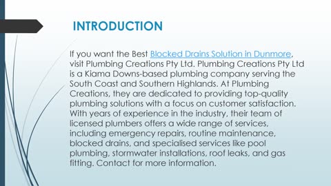 Best Blocked Drains Solution in Dunmore