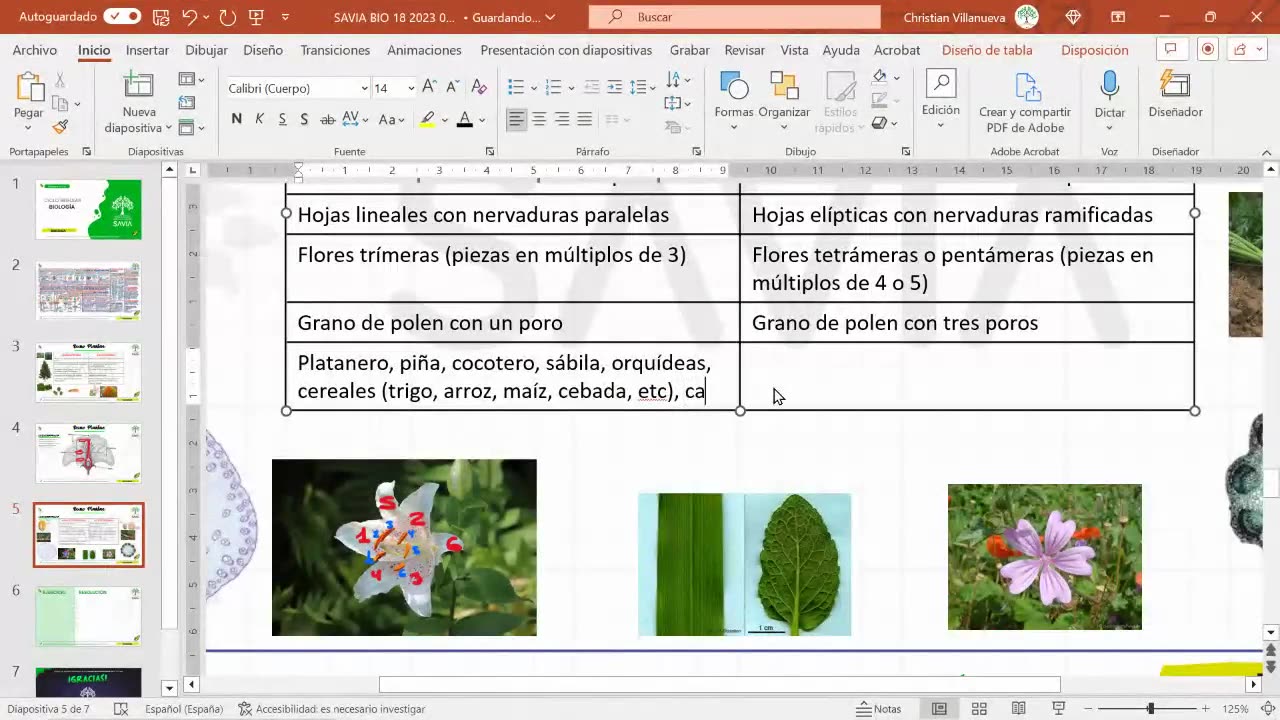 SAVIA SEMIANUAL 2024 | Semana 18 | Biología