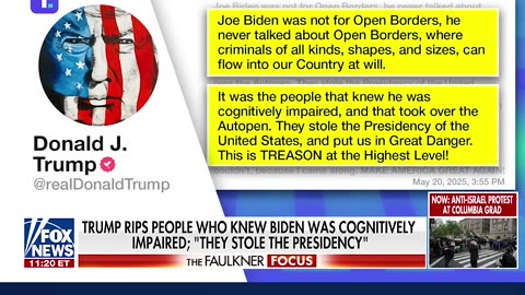 Trump goes off on Biden admin for 'autopen' #foxnews #news #us #fox #trump #biden #politics #shorts