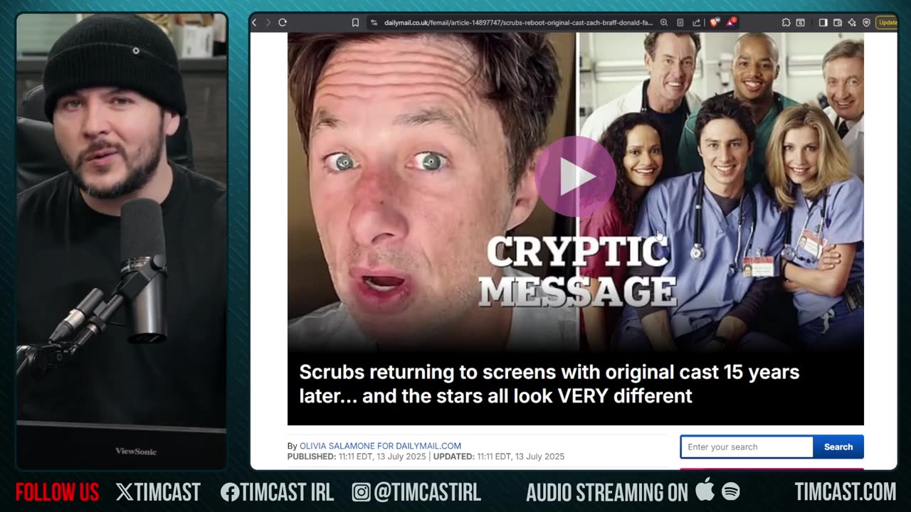SCRUBS REBOOT Because U.S. Culture Is Collapsing And Falling Birth Rate Will DESTROY US | Tim Pool