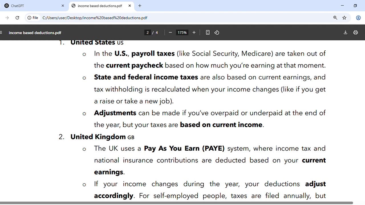 income based deductions