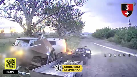 Ukrainian Drone Examining Wreakage in Time For More Russian Soldiers to Arrive