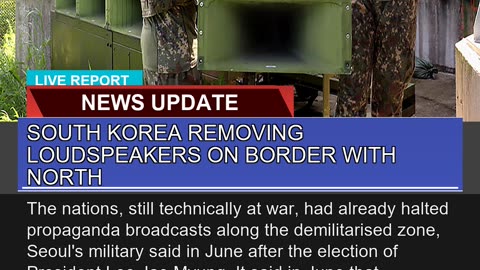 South Korea Removing Loudspeakers on Border with N