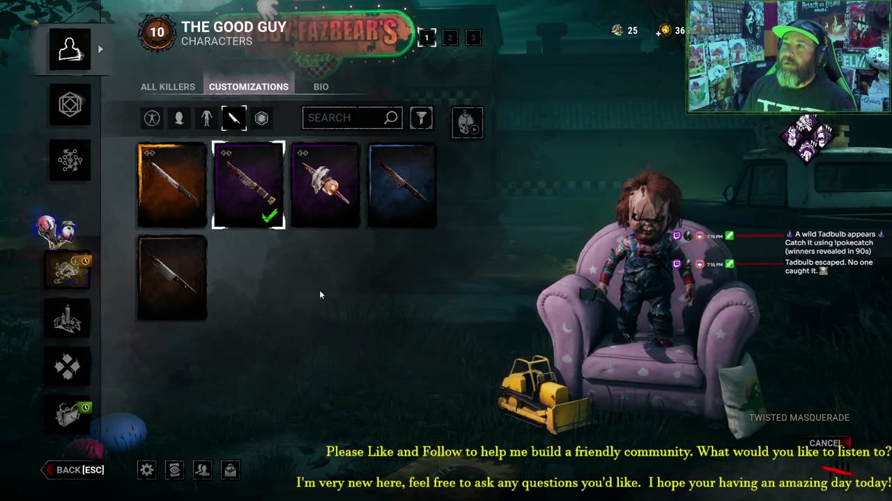 Slaying for a bit then open lobby's swf