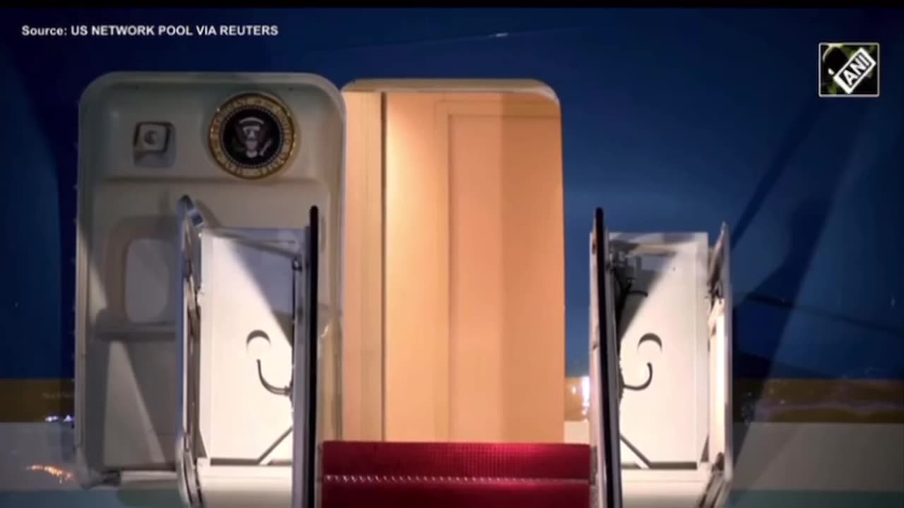 U.S. President Donald Trump arrives at Joint Base Andrews