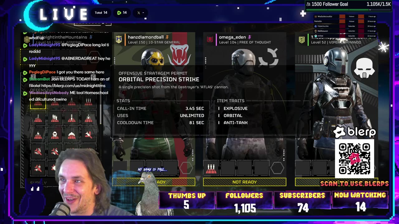 Gaming w/ PER·SE·VER·ANCE | Helldiver's 2 w/ Omega & HanzDiamond SUNDAY FUNDAY |