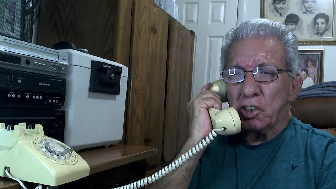 The Fonz taking a Phone Call