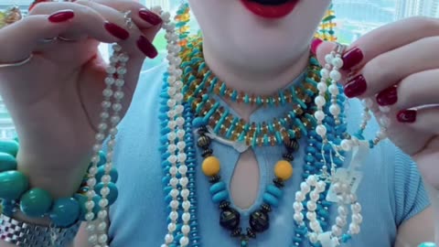 250602-5 Turquoise & Pearl Set: Wear the Sea of Stars on Your Body