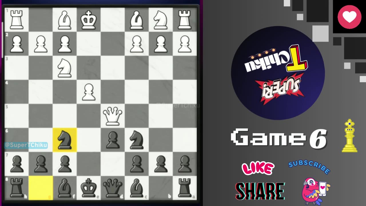 Watch the full video of #chess #game6 | He lost his queen and resigned #Chessmoves