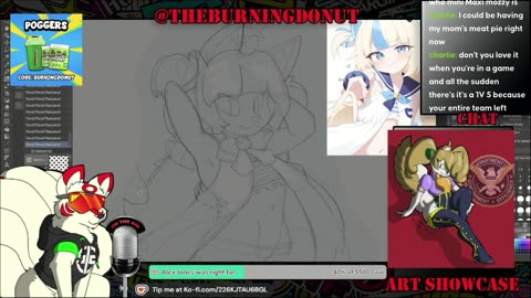 Rumble Creator program: Furry Vtuber playing GT7 and drawing furry Vtuber girls +18
