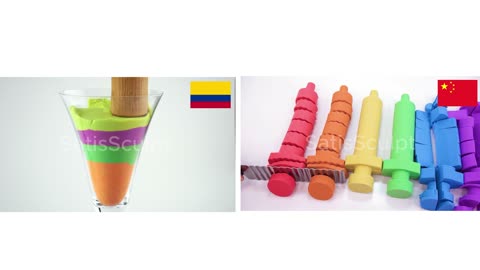 Symmetry of Nations 🇨🇴🇨🇳 — Pure 4K Visual ASMR • Dual Essence • Ljus och Rörelse