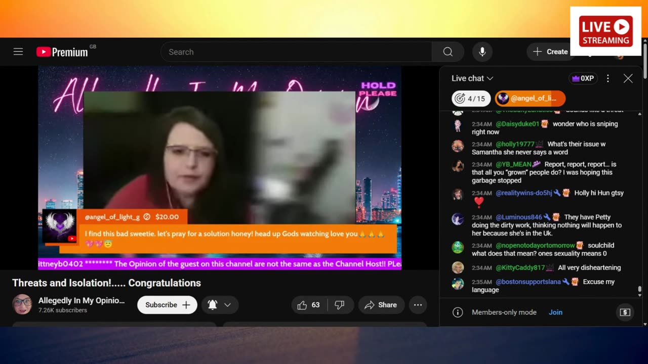 Threats and Isolation!..... Congratulations