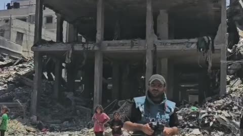 From memory, Khan Yunis a year ago, before it was completely wiped off the map