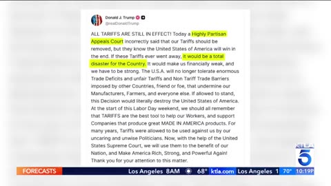 Court strikes down Trump's tariffs