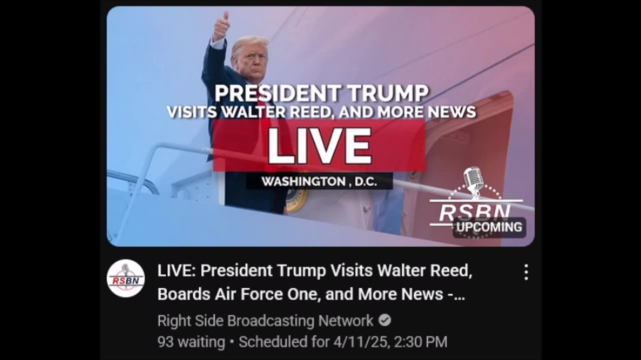 President Trump Visits Walter Reed, Boards Air Force One