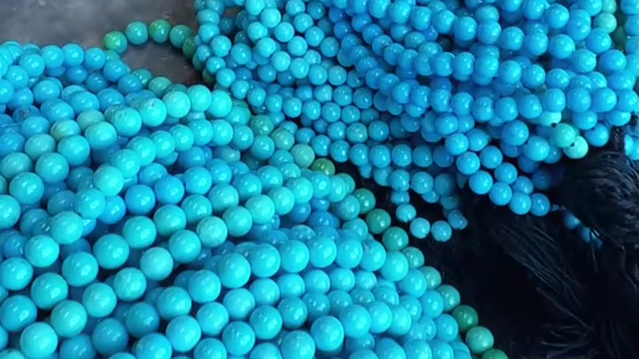 250520-13 Turquoise Bead String: Wear the Four Seasons on Your Wrist