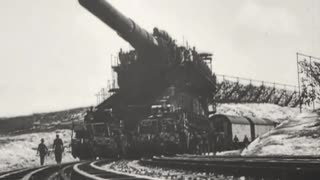 60cm Karl-Gerät "Thor" and 80cm Schwerer Gustav bombarding Sevastopol in 1942