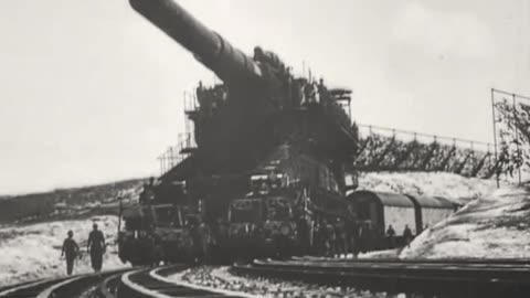 60cm Karl-Gerät "Thor" and 80cm Schwerer Gustav bombarding Sevastopol in 1942