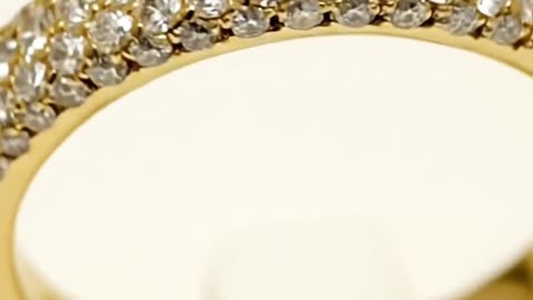 DIAMOND RING 18K YG YELLOW GOLD 750