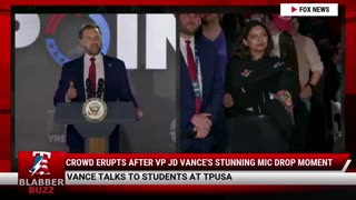 Crowd Erupts After VP JD Vance's Stunning Mic Drop Moment